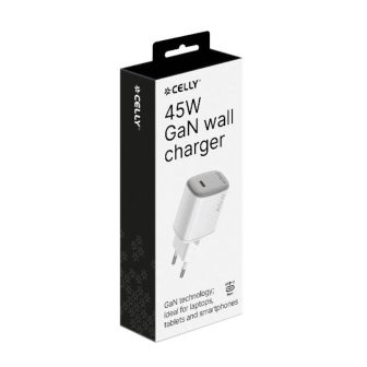 Celly UPTC1USBC45WWH Smartphone & Tablet Charger, White AC Fast…