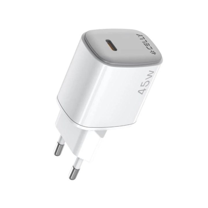 Celly UPTC1USBC45WWH Smartphone & Tablet Charger, White AC Fast…