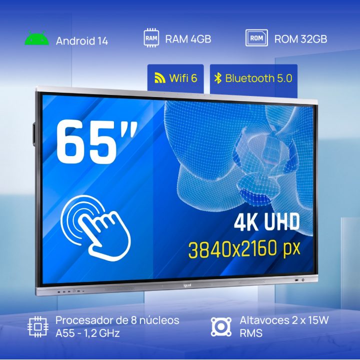 iggual Ecrã interativo 4K ORCHID 65"