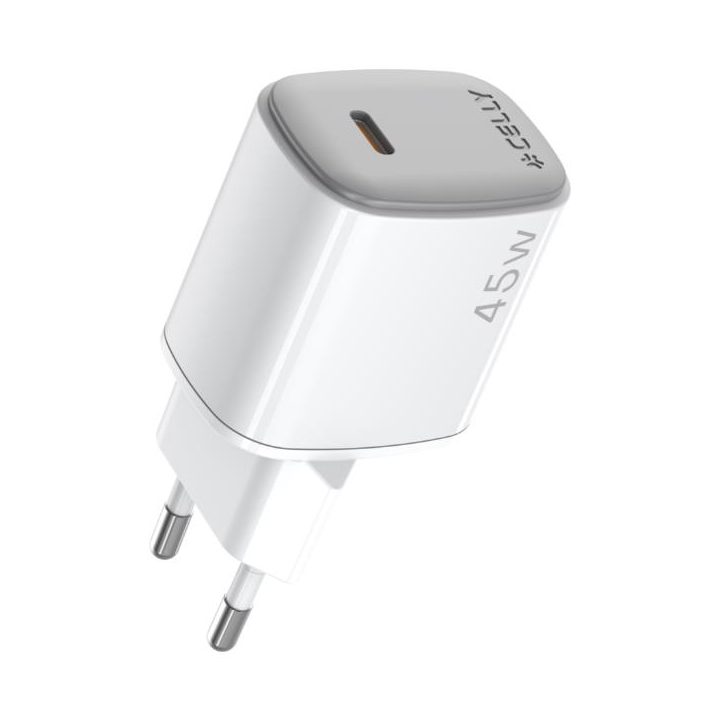 Celly UPTC1USBC45WWH Smartphone & Tablet Charger, White AC Fast…