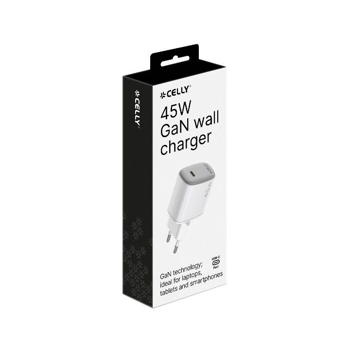 Celly UPTC1USBC45WWH carregador de dispositivo móvel Smartphone…