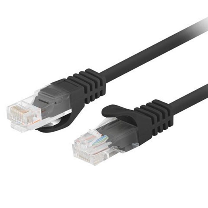 Cabo de rede Lanberg patch cord cat.6 U/UTP 7.5m preto fluke passed…