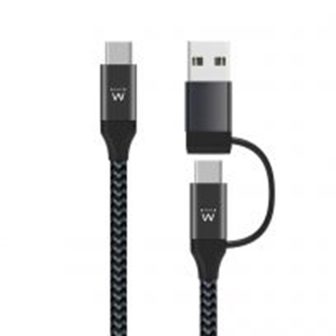 Ewent EW9918 cable USB USB 3.2 Gen 1 (3.1 Gen 1) 1 m USB C 5 Gbit/s…
