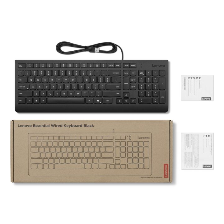 Lenovo 4Y41R64665 Home / Office Keyboard USB Spanish Black