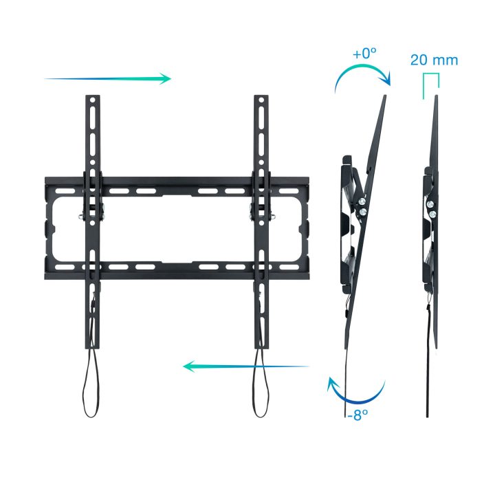 TooQ LP1071T-B suporte para TV 70" Preto