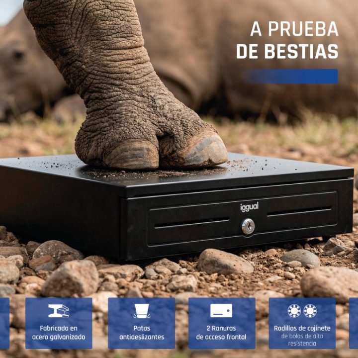 iggual Gaveta de moedas IRON-HD 41cm 5+8 preto