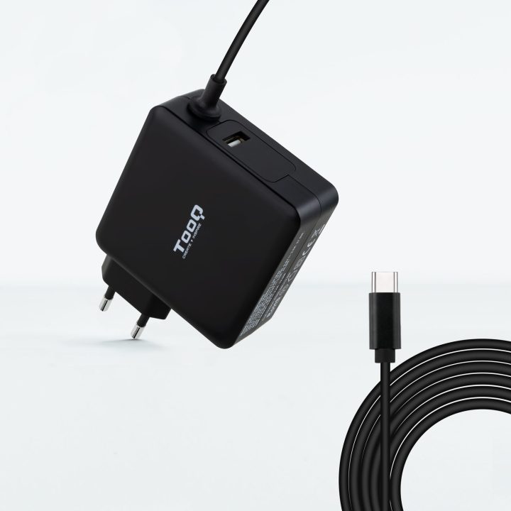 TooQ TQLC-USBC90PD adaptador e inversor de corrente Auto 90 W Preto