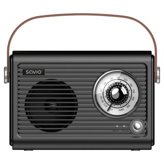 Radio portatil savio rs-01 black-brown