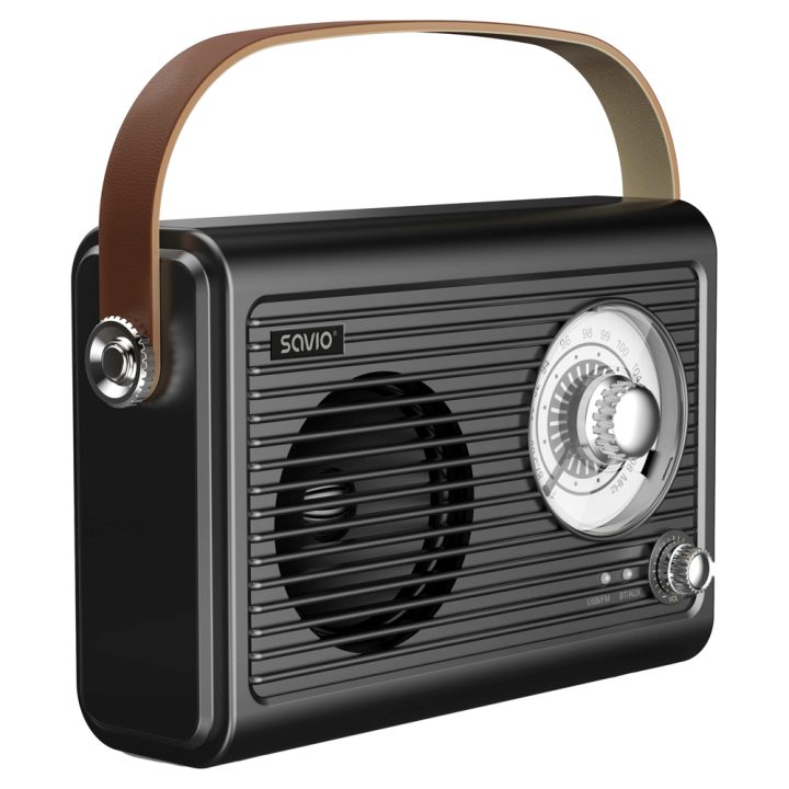 Radio portatil savio rs-01 black-brown