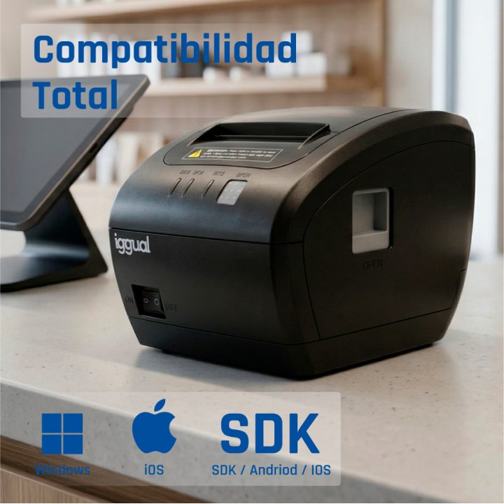 iggual Thermal Printer TP7001 USB+RS232+RJ45