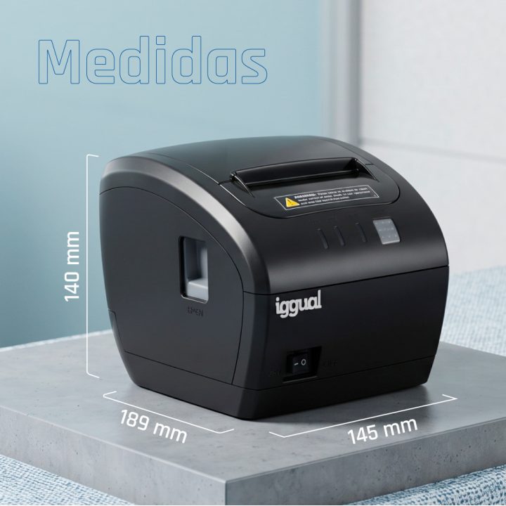 iggual Impressora térmica TP7001 USB+RS232+RJ45