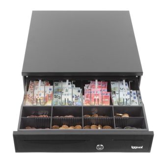 iggual IRON-20 Cash Drawer 42cm 4+8 Black