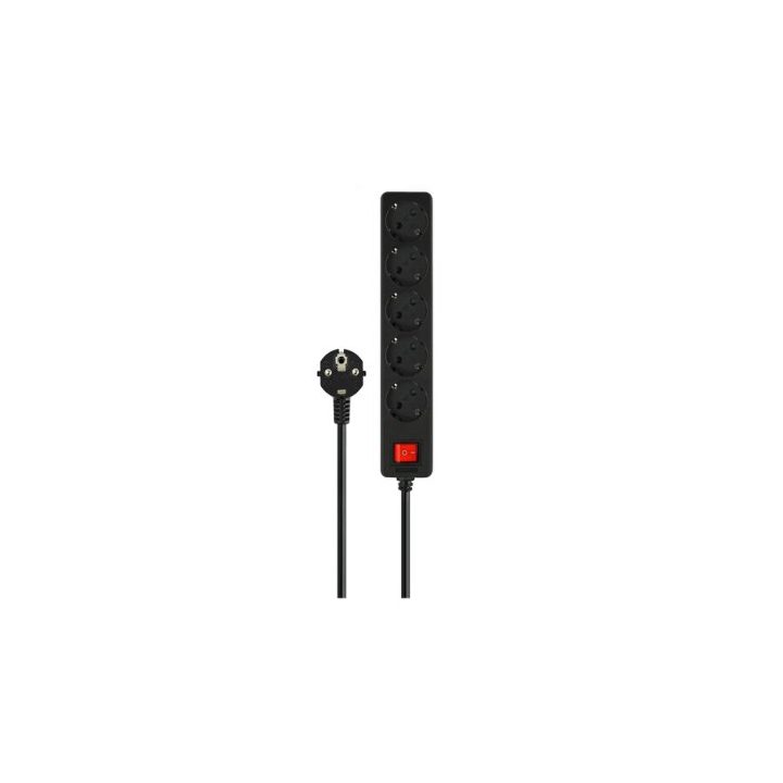 Savio LZ-15 5-Outlet Power Strip Black