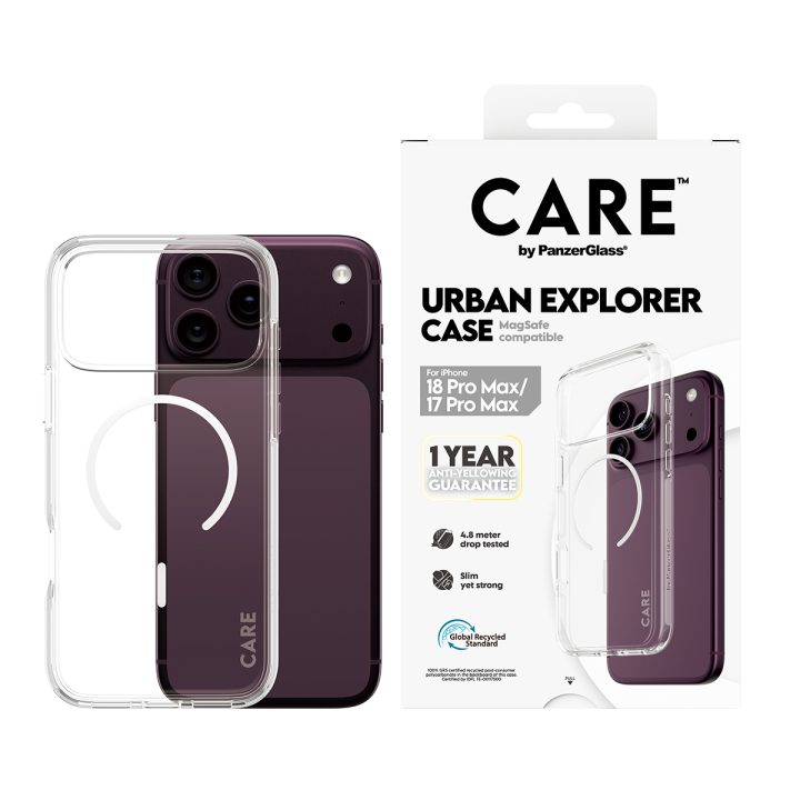 PanzerGlass CARE™ by ® Urban Explorer Case Transparent w. White…