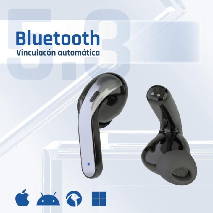 iggual Black True Wireless In-Ear Headphones