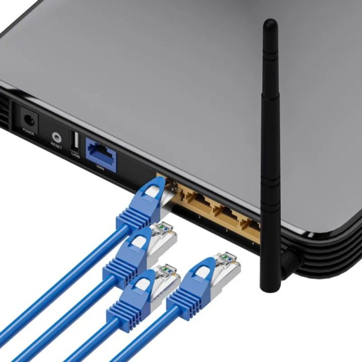 Extralink Kat.8.1 S/FTP 5m 40G Blue | LAN Patch Cord | Braided Copper…