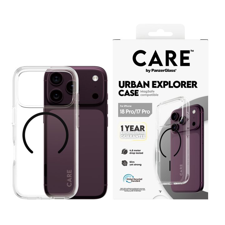 PanzerGlass CARE™ by ® Urban Explorer Case Transparent w. Black…