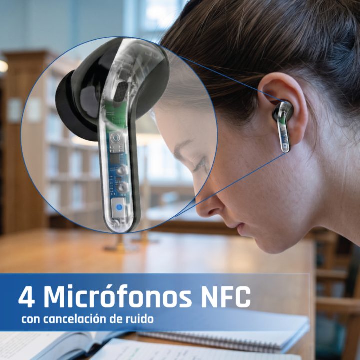 iggual Negr auriculares intrauditivos True Wireless
