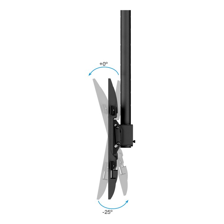TooQ Ceiling Mount for 43"-86" Screens, Black