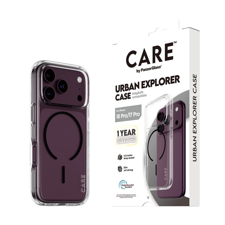 PanzerGlass CARE™ by ® Urban Explorer Case Transparent w. Black…