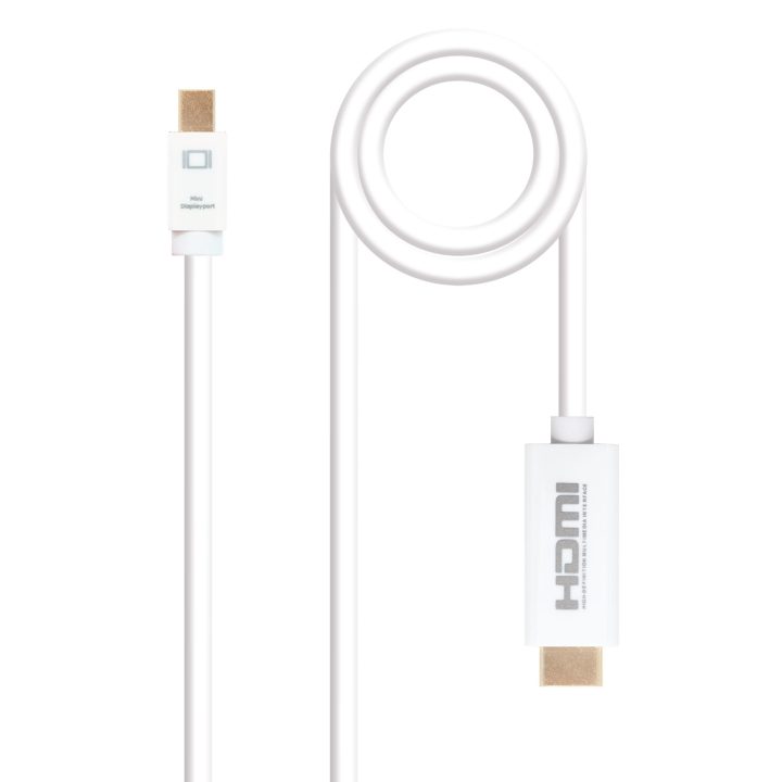 Nanocable Cabo conversor Mini DP para HDMI, Mini DP/M - HDMI/M…