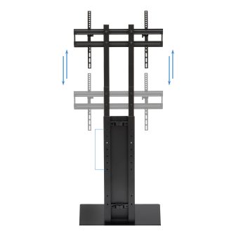 TooQ “Mirror” Suporte de Chão para Ecrãs 32"- 85", Preto