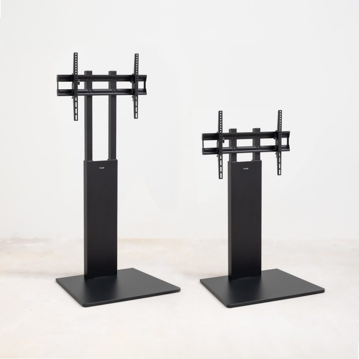 TooQ “Mirror” Suporte de Chão para Ecrãs 32"- 85", Preto