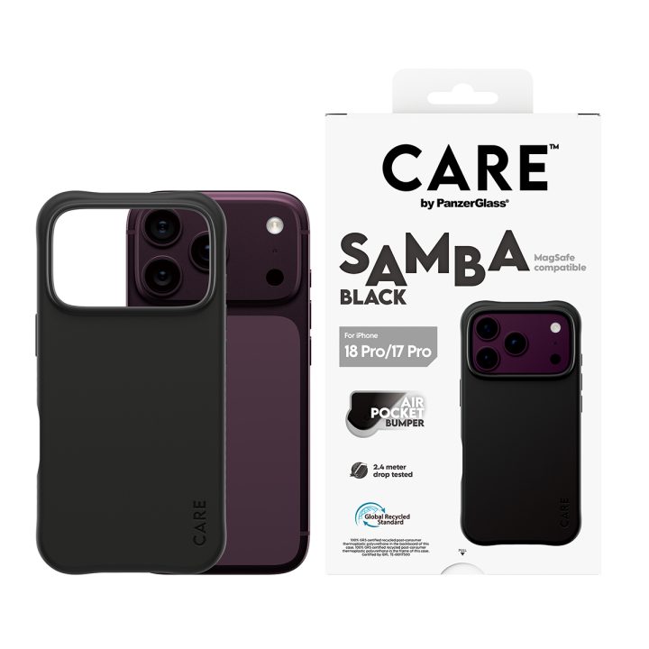 PanzerGlass CARE™ by ® Samba Case Black w. MagSafe iPhone 18 Pro | 17…
