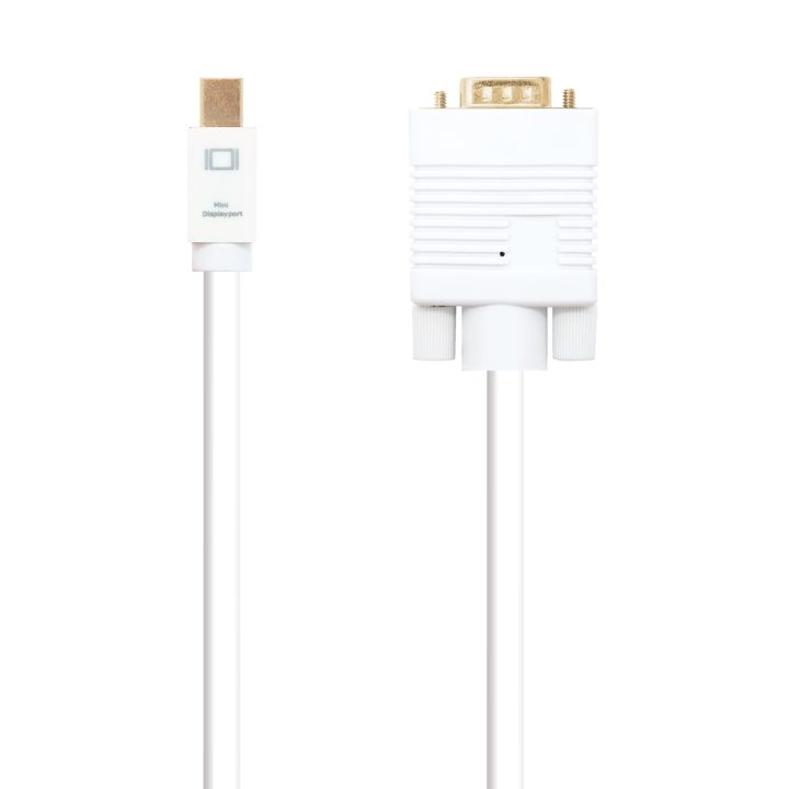 Nanocable Cable conversor Mini DP a VGA, Mini DP/M - VGA/M, Blanco…