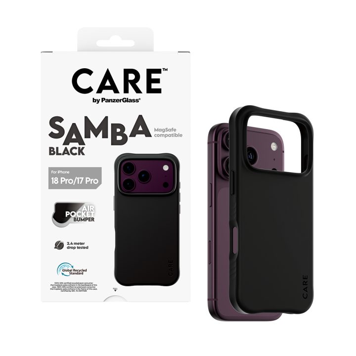 PanzerGlass CARE™ by ® Samba Case Black w. MagSafe iPhone 18 Pro | 17…