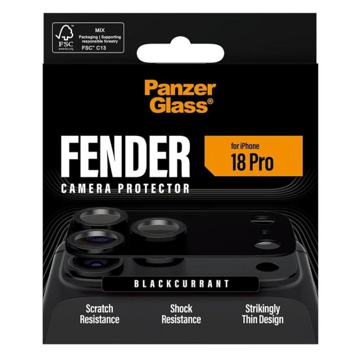 PanzerGlass ® Fender Camera Lens Protector Blackcurrant iPhone 18 Pro…