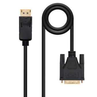 Nanocable Cable conversor DISPLAYPORT a DVI, DP/M - DVI/M, Negro, 2.0…
