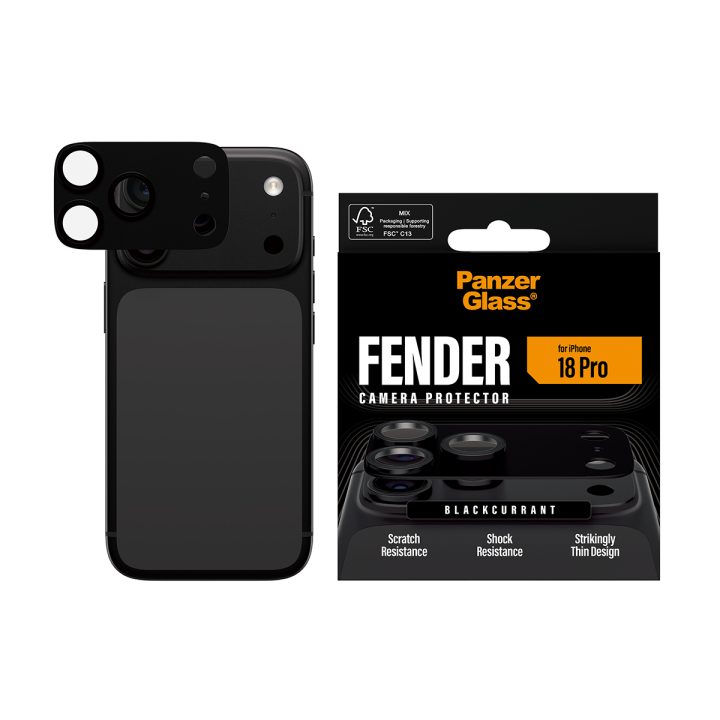 PanzerGlass ® Fender Camera Lens Protector Blackcurrant iPhone 18 Pro…