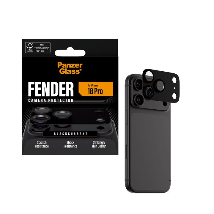 PanzerGlass ® Fender Camera Lens Protector Blackcurrant iPhone 18 Pro…