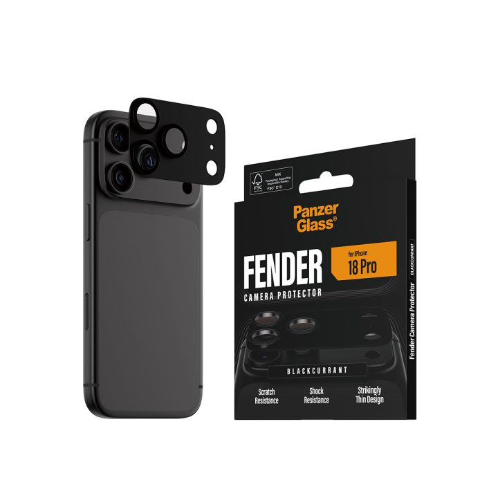 PanzerGlass ® Fender Camera Lens Protector Blackcurrant iPhone 18 Pro…