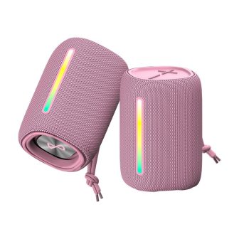 Coluna Bluetooth Forever bs-10 LED cor rosa