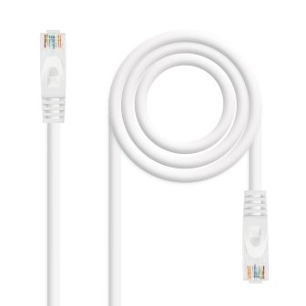Nanocable Cable de red latiguillo RJ45 LSZH Cat.6A UTP AWG24, Blanco…