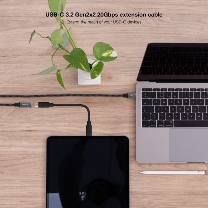 Nanocable 10.01.4501-L150-COMB USB Cable USB 3.2 Gen 2x2 1.5 m USB-C…