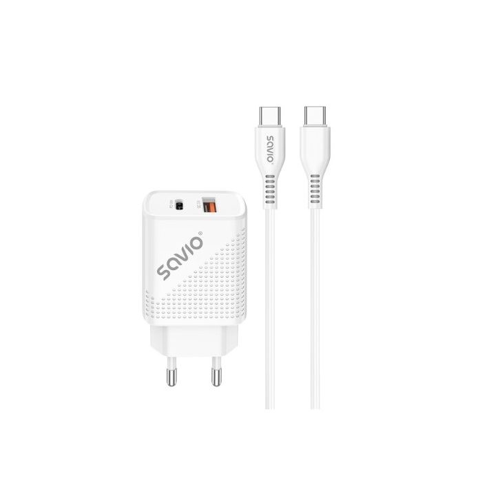 Carregador Savio LA-05 dual 18W USB 3.0 + cabo (SAVLA-05)