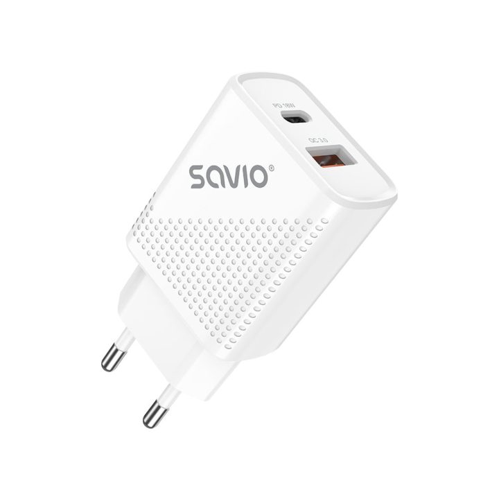 Savio LA-05 Dual 18W USB 3.0 Wall Charger + Cable (SAVLA-05)