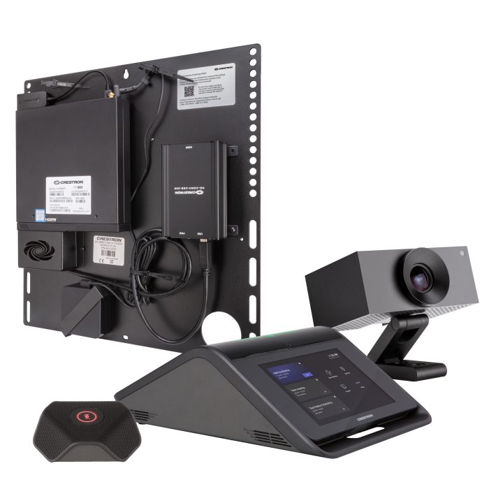 Sistema de videoconferência para sala grande de mesa Crestron Flex…