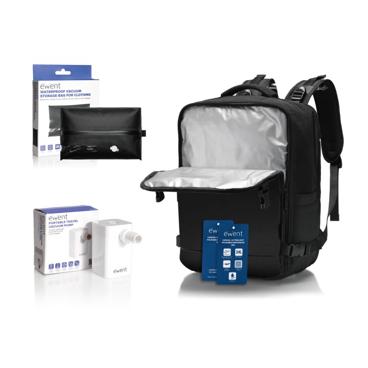 Ewent EW2540 mochila Mochila casual Preto Oxford, Poliéster, Cloreto…
