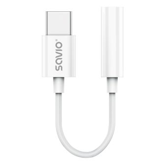 Adaptador USB-C a mini jack 3,5 mm Savio AK-52 (SAVAK-52)
