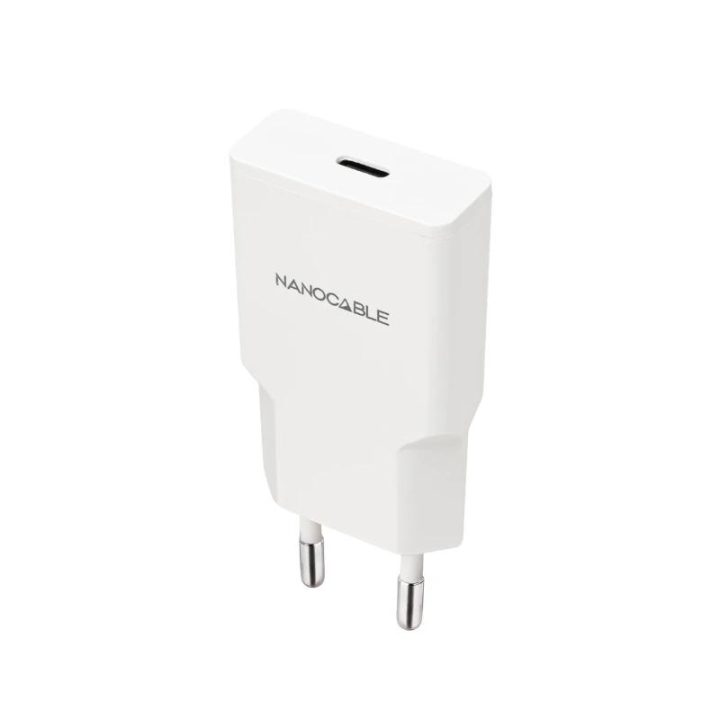 Nanocable Carregador USB-C/PD 30W, Branco