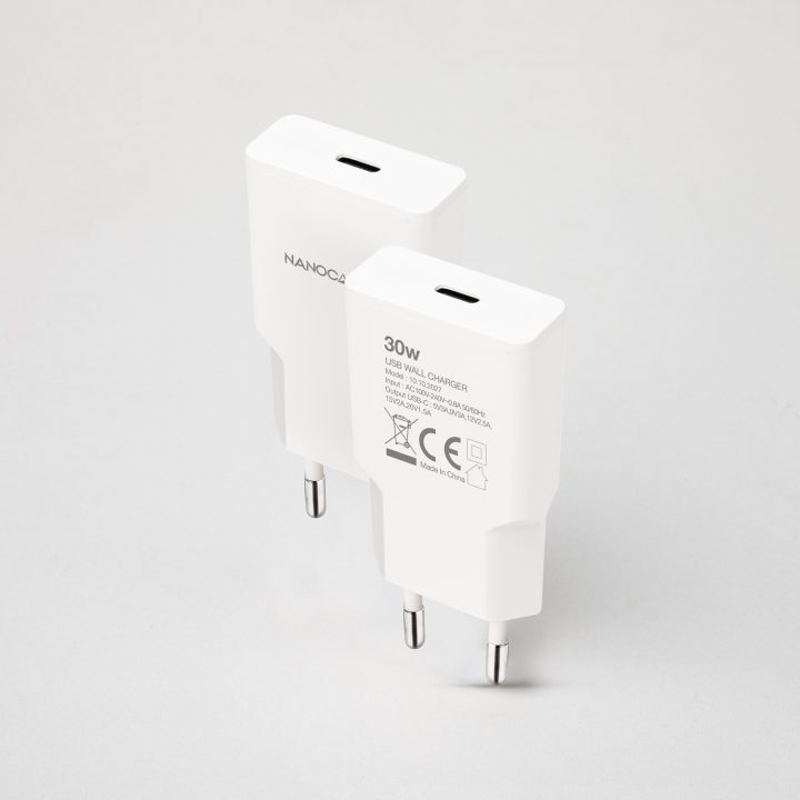 Nanocable USB-C/PD 30W Charger, White