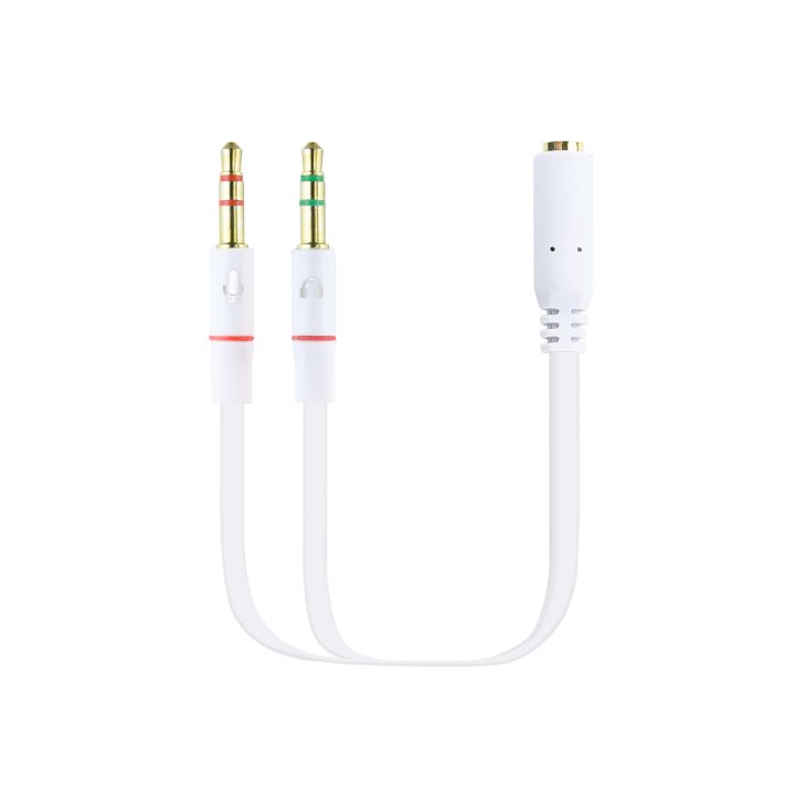 Nanocable Cabo Adaptador de Áudio Jack 3.5/H de 4 Pinos para 2 Jack…