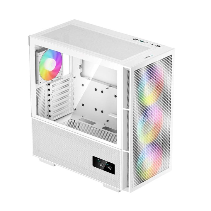 Gabinete de PC gaming Deepcool CH560 digital m-ATX ARGB vidro…