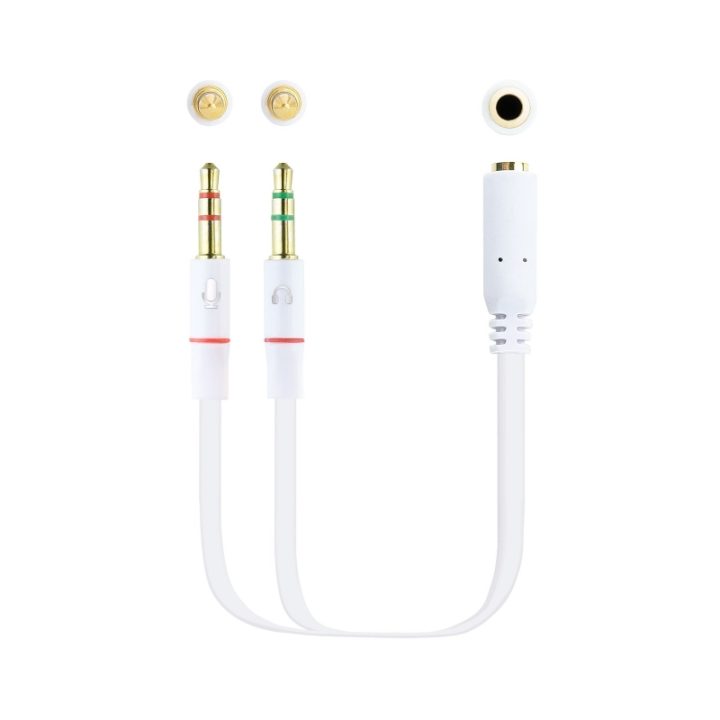 Nanocable Cabo Adaptador de Áudio Jack 3.5/H de 4 Pinos para 2 Jack…