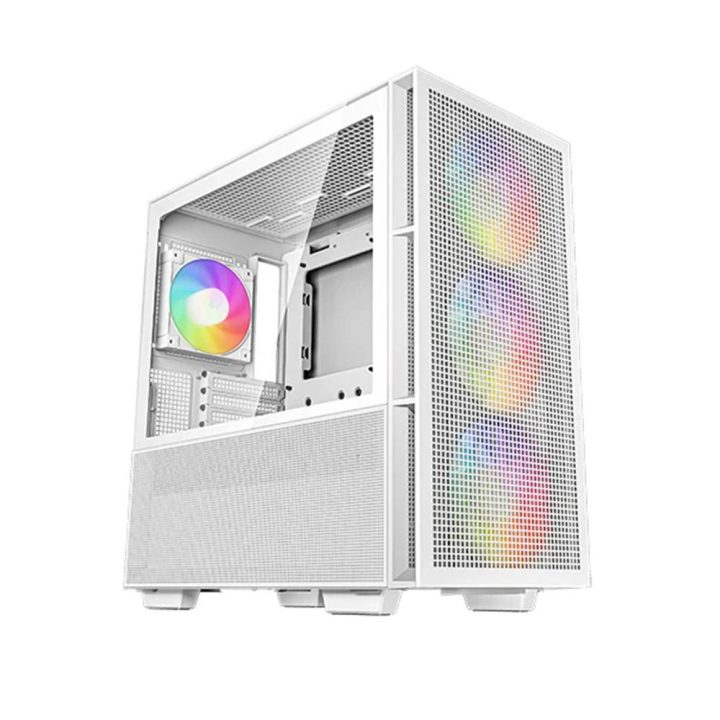 Deepcool CH560 RGB e-ATX Tempered Glass White Gaming Case…
