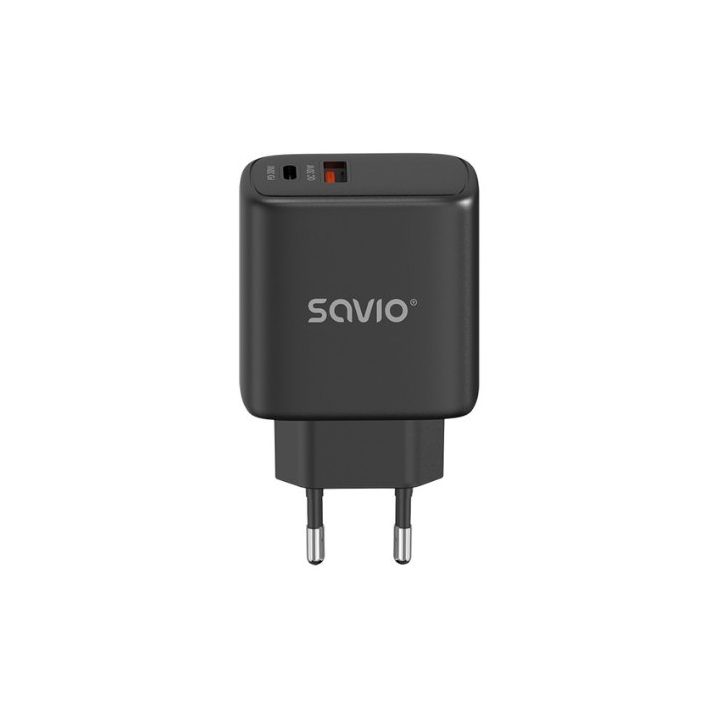 Cargador savio la-06 dual 30W USB 3.0 (SAVLA-06-B)